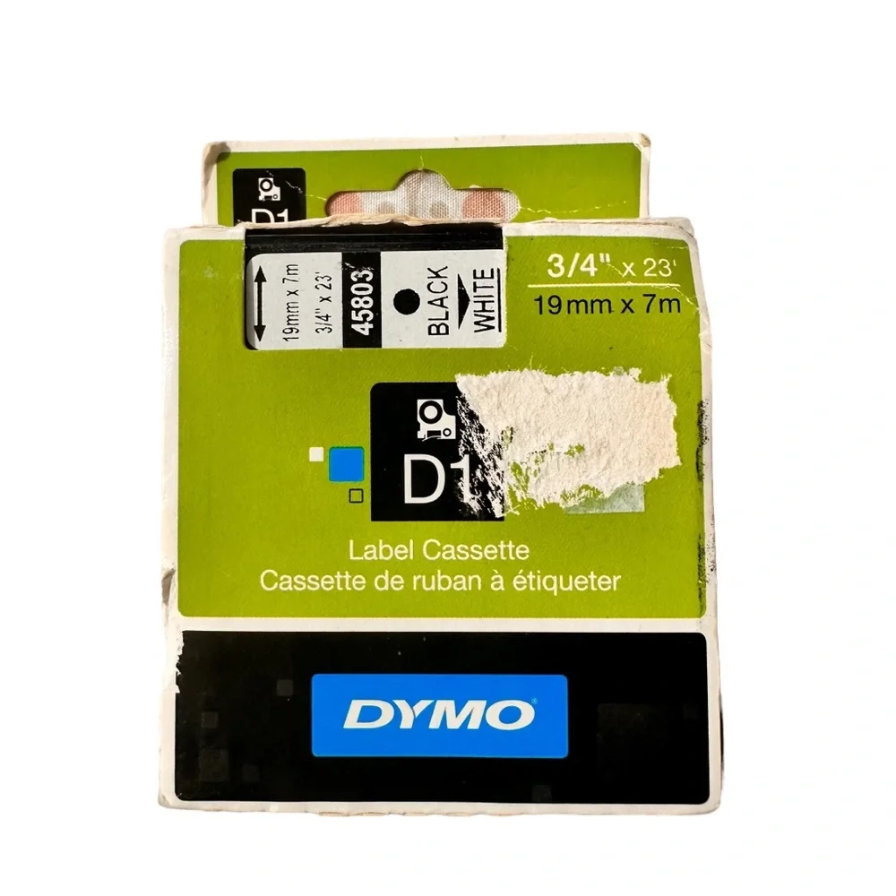 DYMO D1 Cassette Label Tape For Label Manager Label Making 3/4